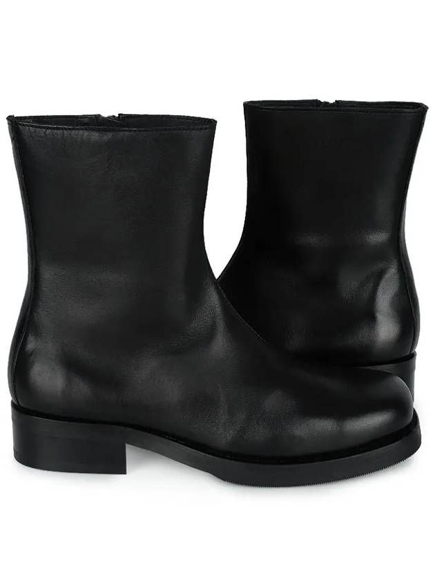 Zipper Camion Leather Ankle Boots Black - OUR LEGACY - BALAAN 2