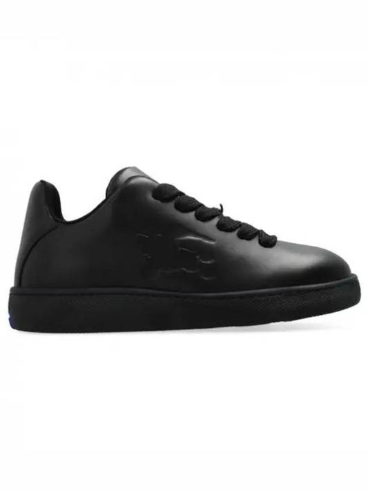 Leather Box Low-Top Sneakers Black - BURBERRY - BALAAN 2