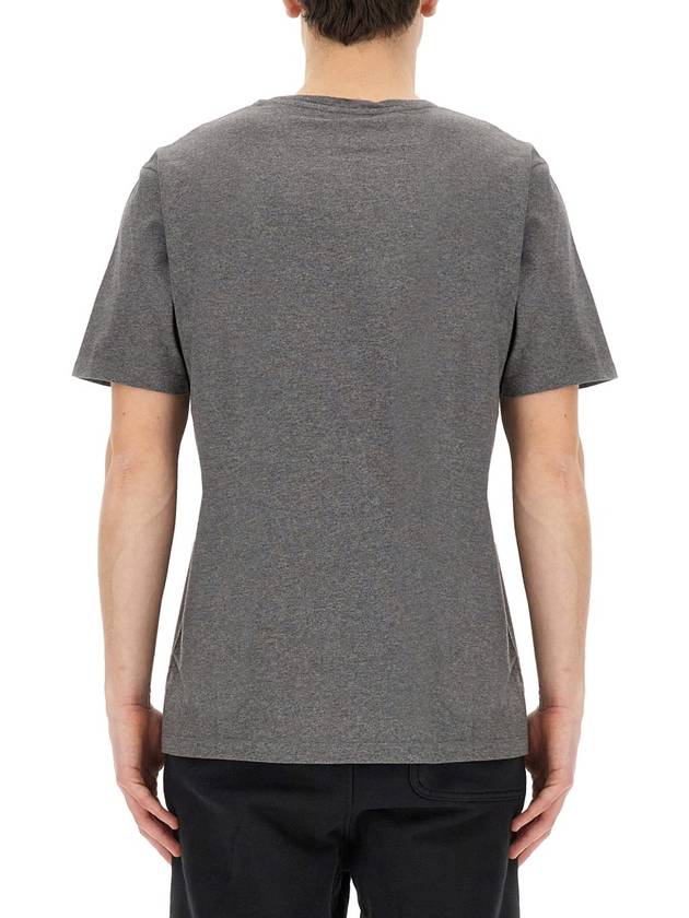 Fox Head Patch Classic Short Sleeve T-Shirt Grey Melange - MAISON KITSUNE - BALAAN 8