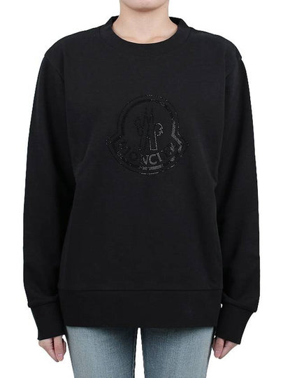 Crystal Logo Sweatshirt 8G00053 899TR 999 - MONCLER - BALAAN 2