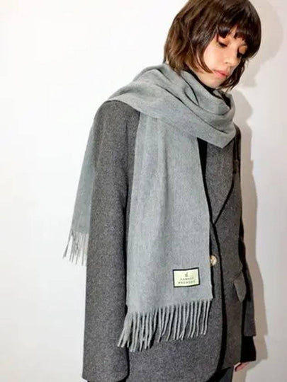 Wool 100 Muffler Grey - DAMAGE MNEMONIC - BALAAN 2