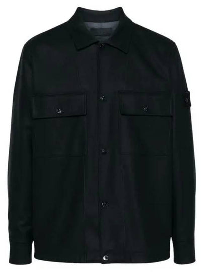 120F4 Ghost Overshirt Jacket Navy - STONE ISLAND - BALAAN 2