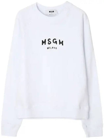 Brushed Logo Sweatshirt Women - MSGM - BALAAN 1