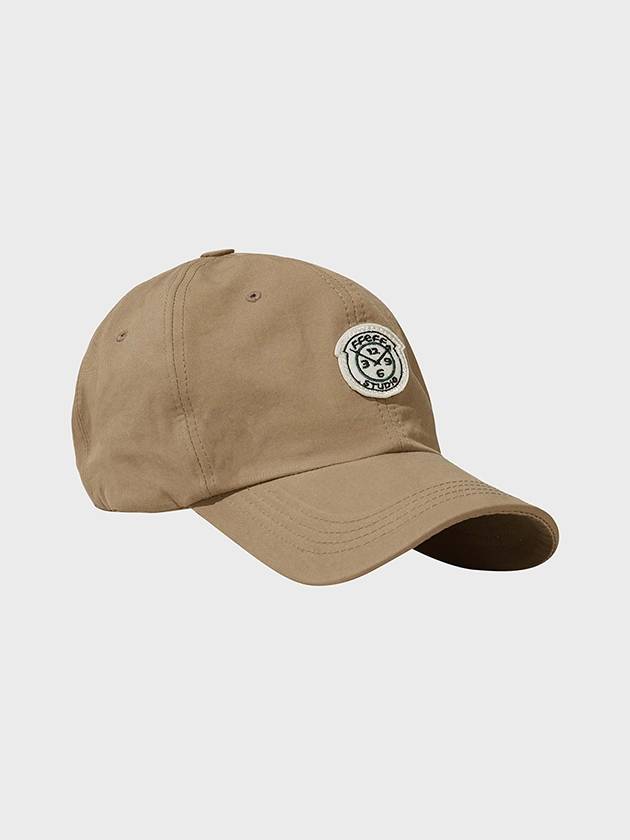 Washed Cotton Wappen Ball Cap Beige - FFEFF STUDIO - BALAAN 1