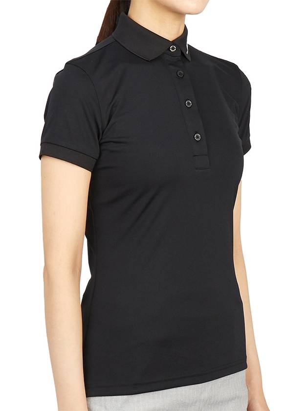 Women's Tour Tech Golf Polo Black - J.LINDEBERG - BALAAN 4