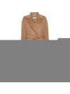 Elisa Belted Virgin Wool Single Coat Brown - S MAX MARA - BALAAN 2