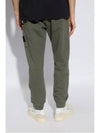 Compass Patch Cotton Track Pants Dark Green - STONE ISLAND - BALAAN 5