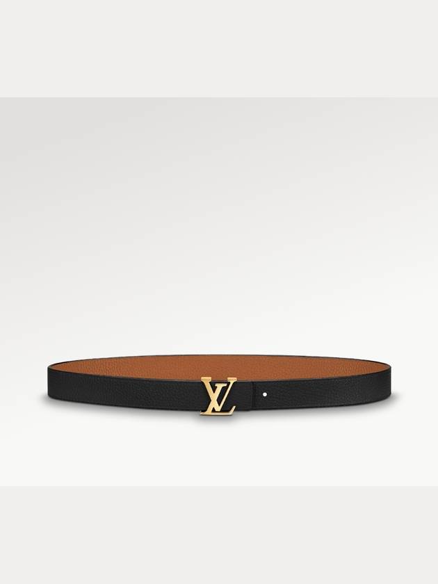 LV Initial 30mm Reversible Double Sided Belt Black Brown Gold Buckle - LOUIS VUITTON - BALAAN 4