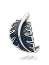 Curved Feather Charm Silver Blue - PANDORA - BALAAN 2