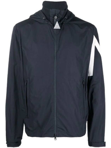 Fetuque Zip-Up Down Jacket Navy - MONCLER - BALAAN 1