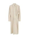 Straight Collar Twisted Long Dress Ivory - LEMAIRE - BALAAN 2