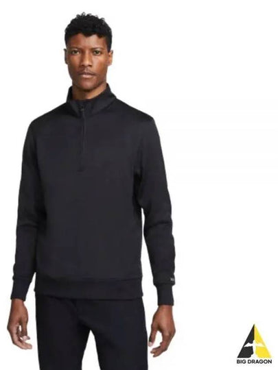 Men's Golf Dri Fit Player Half Zip Long Sleeve T-Shirt Black - NIKE - BALAAN 2