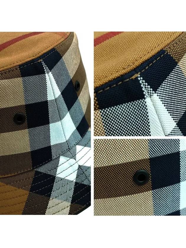 checked cotton bucket hat - BURBERRY - BALAAN 5