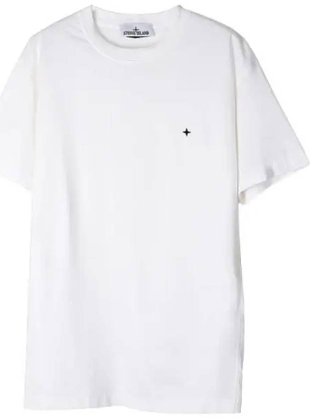 Stellina embroidery t shirt short sleeve men s - STONE ISLAND - BALAAN 1