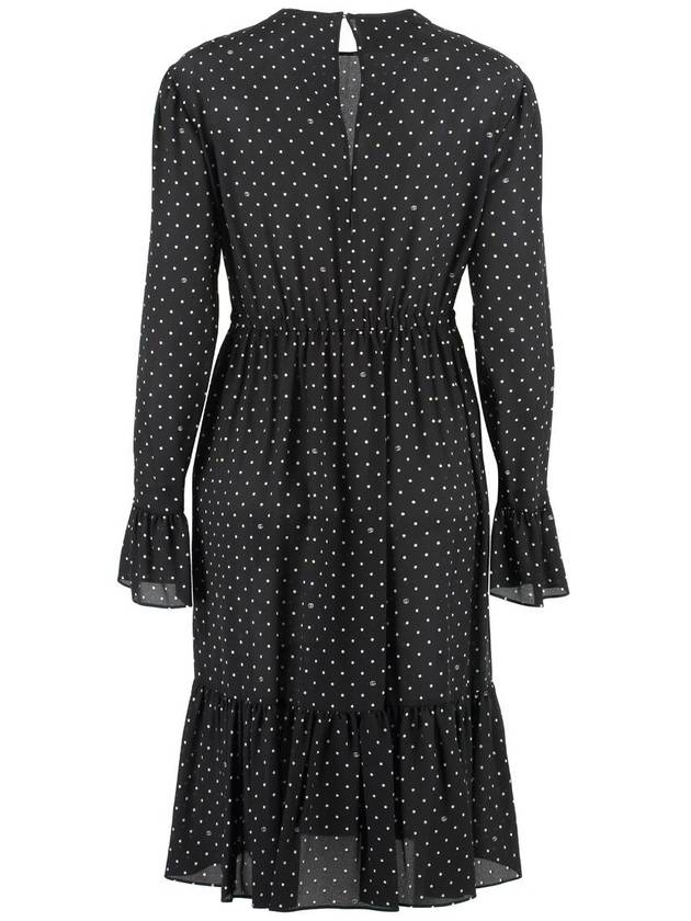 Polka Dot GG Silk Midi Dress Black - GUCCI - BALAAN 3