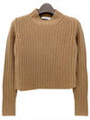 ALOA Wool Cashmere Crop Knit Camel 003 - MAX MARA - BALAAN 1