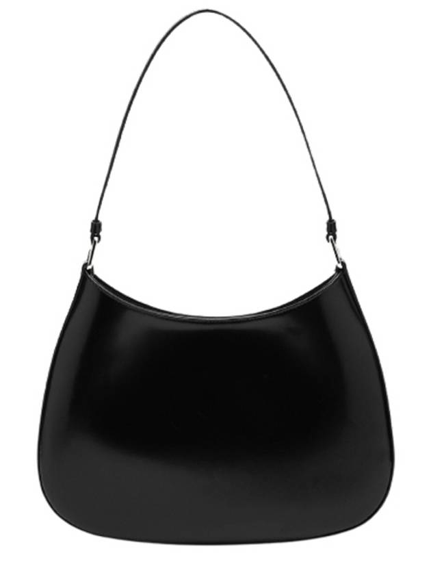 Triangular Logo Cleo Brushed Leather Shoulder Bag Black - PRADA - BALAAN 4