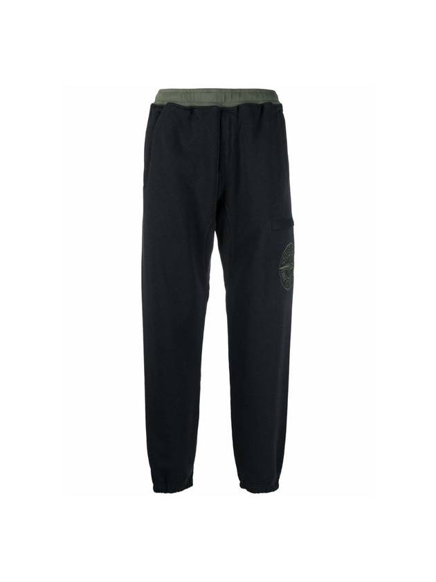 Embroidered Logo Sweat Jogger Track Pants Dark Green - STONE ISLAND - BALAAN.