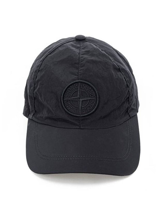 Nylon Metal Ball Cap Black - STONE ISLAND - BALAAN.