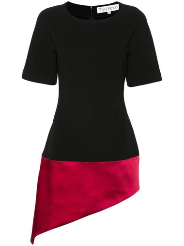 J.W. Anderson Crew-Neck Asymmetric Minidress - JW ANDERSON - BALAAN 1