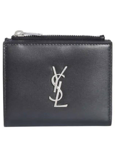 Monogram Half Wallet Black - SAINT LAURENT - BALAAN 2