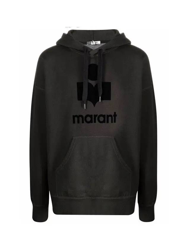 Miley Logo Hoodie Faded Black - ISABEL MARANT - BALAAN 3