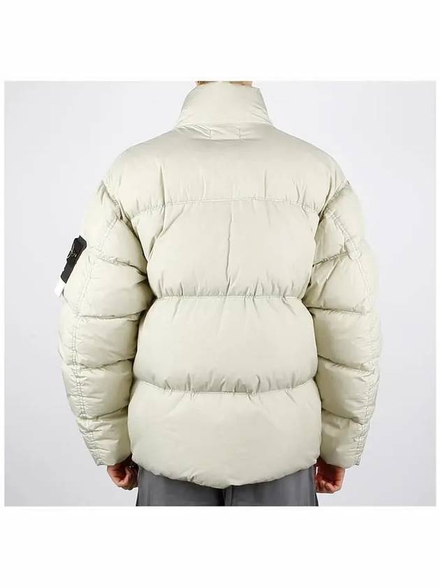 Garment Dyed Crinkle Reps R NY Down Padding Beige - STONE ISLAND - BALAAN 5