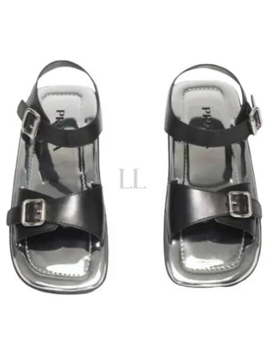 Double Strap Sandals Black - PRADA - BALAAN 2