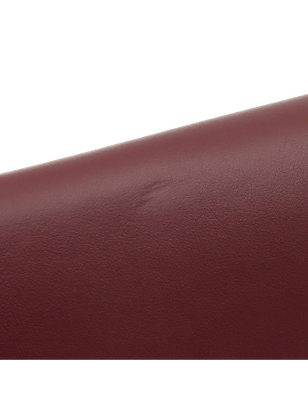 Burgundy leather Hazelmere lettering logo print mini cross bag 80463101 - BURBERRY - BALAAN 8