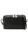 Intrecciato Leather Mini Cross Bag Black - BOTTEGA VENETA - BALAAN 2