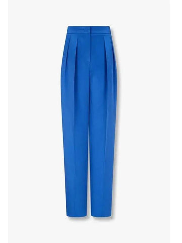 Women s Glitter Silk Pleated Pants Blue - GIORGIO ARMANI - BALAAN 1