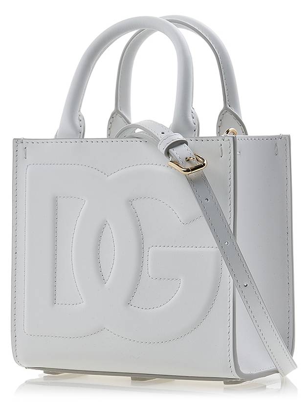 Logo Daily Small Tote Bag White - DOLCE&GABBANA - BALAAN 3