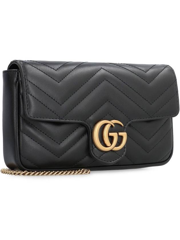 GG Marmont Chain Mini Bag Black - GUCCI - BALAAN 5