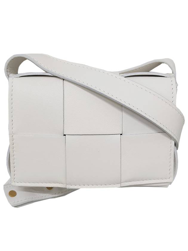 Intrecciato Cassette Small Cross Bag White - BOTTEGA VENETA - BALAAN 2