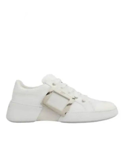 Viv Metal Buckle Low Top Sneakers White - ROGER VIVIER - BALAAN 2