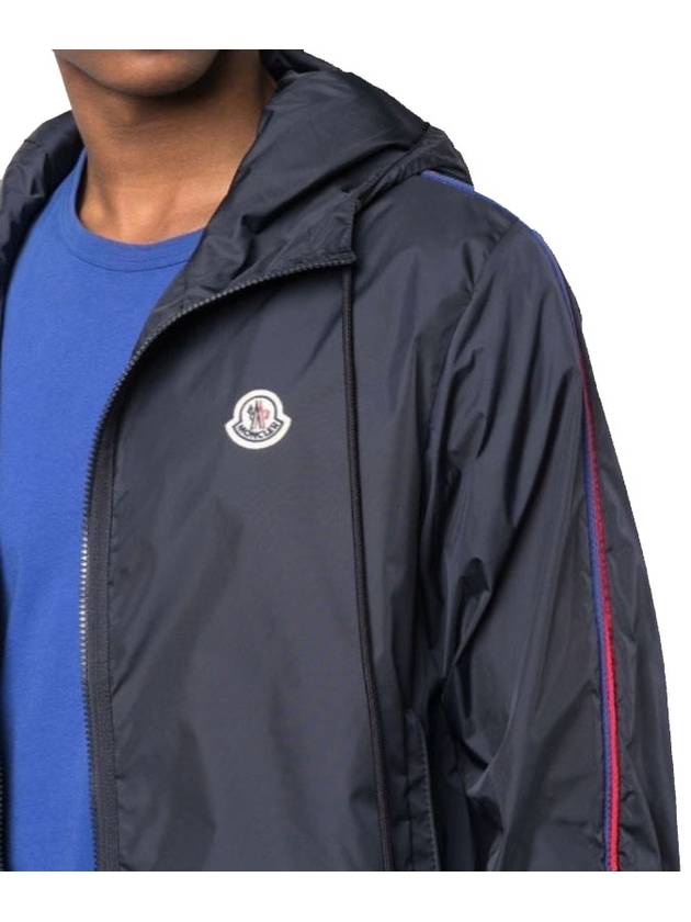 Men's Hattab Hooded Jacket Navy - MONCLER - BALAAN 5