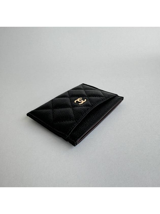 Classic card slot caviar black gold AP0213 - CHANEL - BALAAN 9