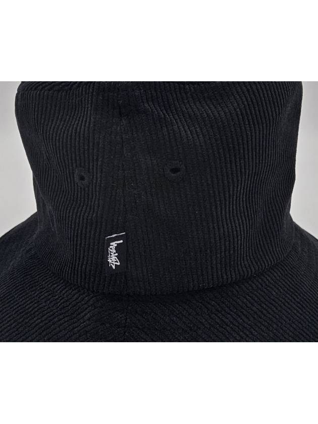 Graffiti Cord Bucket Hat Black - STUSSY - BALAAN 5