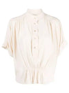 Azalea Short Sleeve Blouse Ecru - ISABEL MARANT - BALAAN 2