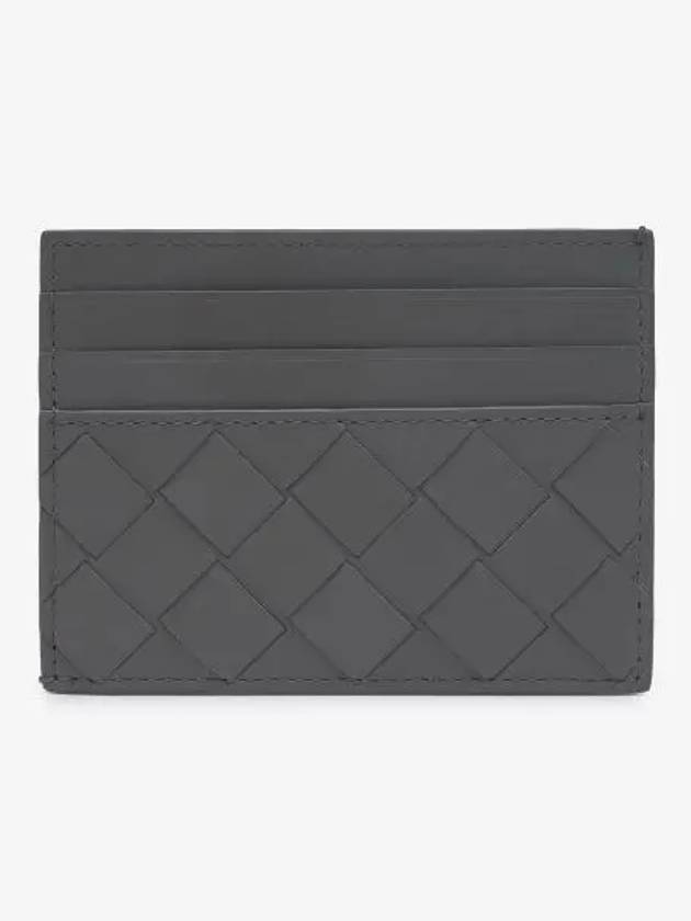 Intrecciato Leather Card Wallet Thunder - BOTTEGA VENETA - BALAAN 2