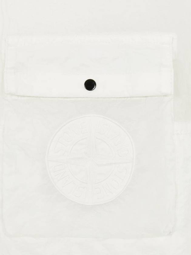 Lamy Button Pocket Long Sleeve Shirt White - STONE ISLAND - BALAAN 4