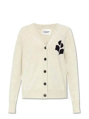 KARIN CA0008FA A1X05E 02LY logo cardigan - ISABEL MARANT - BALAAN 1