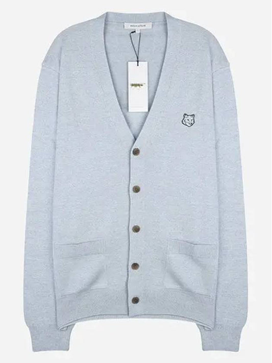 Bold Fox Head Patch Regular Cardigan Black - MAISON KITSUNE - BALAAN 2