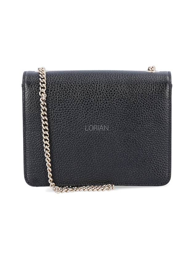 Interlocking GG Chain Small Cross Bag Black - GUCCI - BALAAN 6