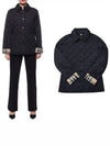 New Frankby Quilted Jacket Navy - BURBERRY - BALAAN 2