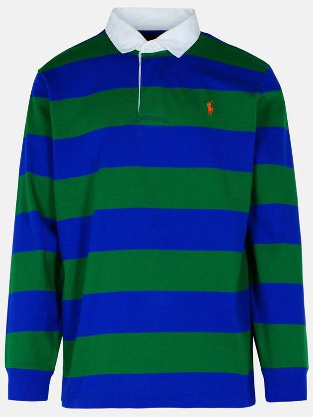 Striped PK T shirt Green Royal - POLO RALPH LAUREN - BALAAN 1