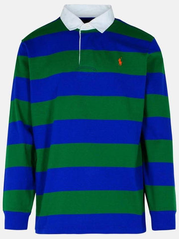 Striped PK T shirt Green Royal - POLO RALPH LAUREN - BALAAN 1