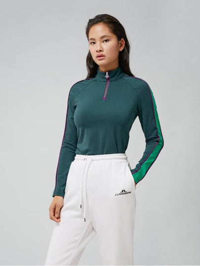 Kora Mid Layer Long Sleeve T-Shirt Green - J.LINDEBERG - BALAAN 2