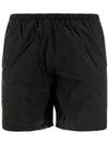 Logo Patch Re-Nylon Swim Shorts Black - PRADA - BALAAN 1