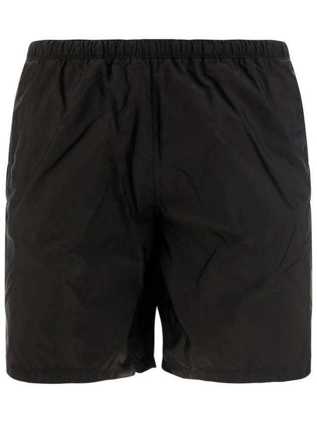 Logo Patch Re-Nylon Swim Shorts Black - PRADA - BALAAN.